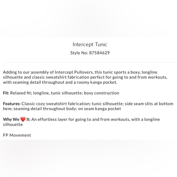 NWT Free People Movement XS Intercept Tunic in Emerald Garden Green Sweatshirt - Picture 5 of 7